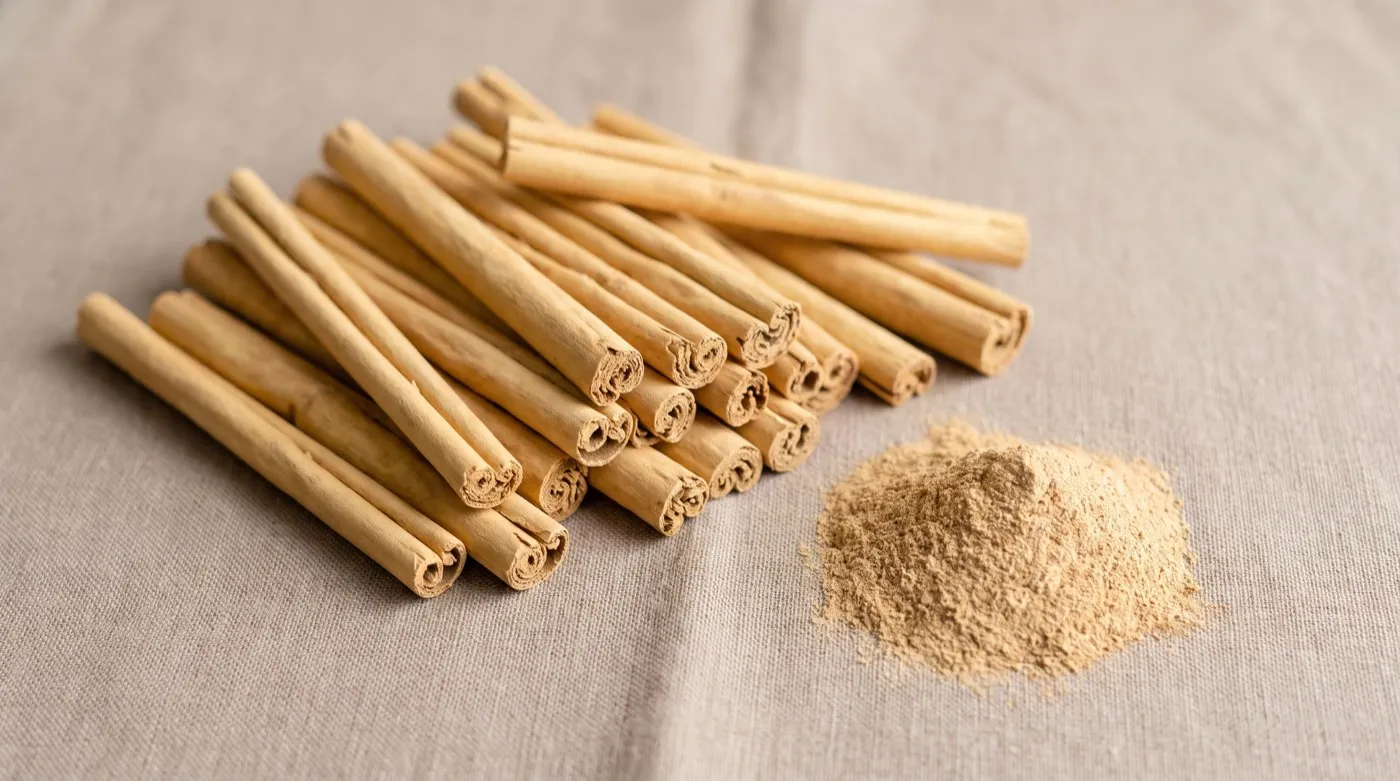 Ceylon cinnamon quills across the Alba to C5 grades