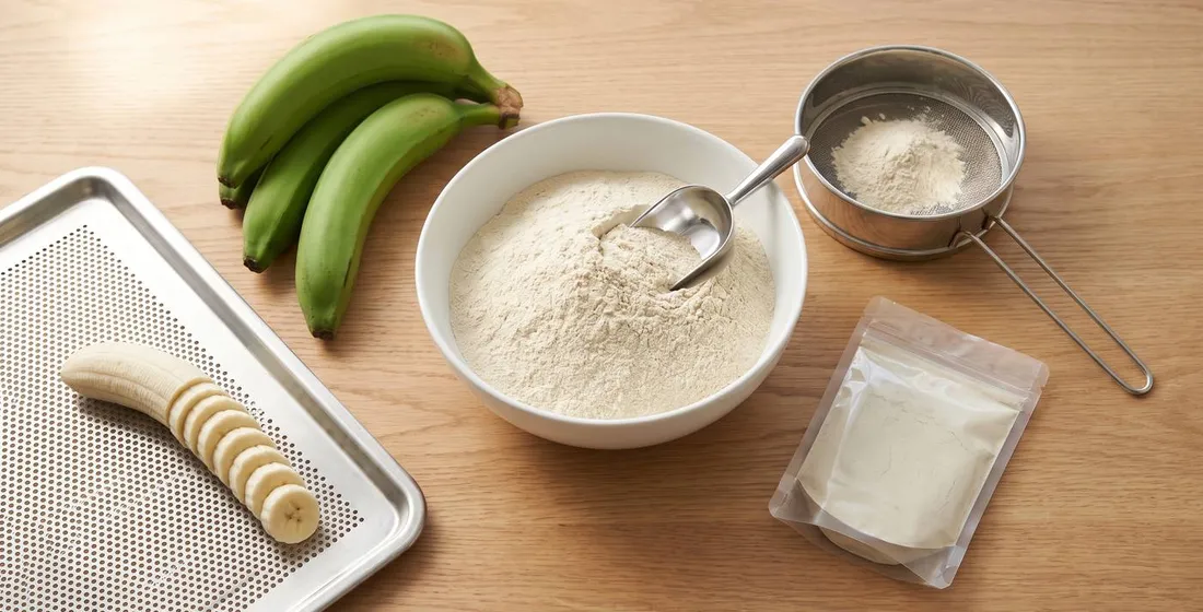 Green Banana Flour: Resistant Starch, Drying Temperature and RFQ Spec