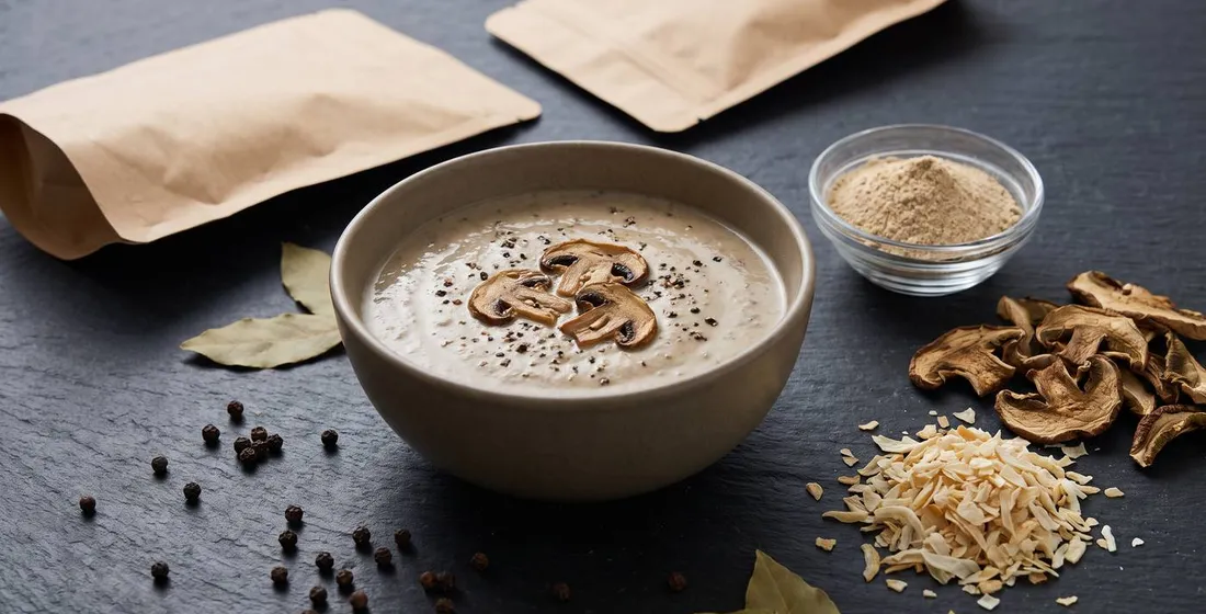 Instant Soup Premix Private Label: Mushroom and Vegetable Soup Powders for Winter Ranges