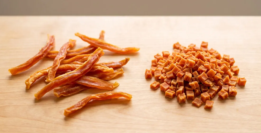Papaya Strip and Dehydrated Papaya Tea-Bag Cut: Format Selection for Blends and Snacks