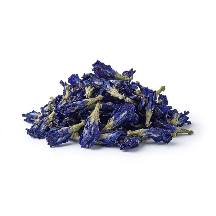 Blue Pea Tea Bag Cut